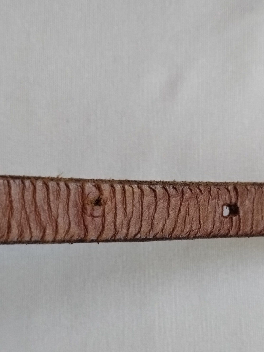 Land's End Leather 3/4" Skinny Belt 28 506 Cognac Gold - Picture 6 of 9